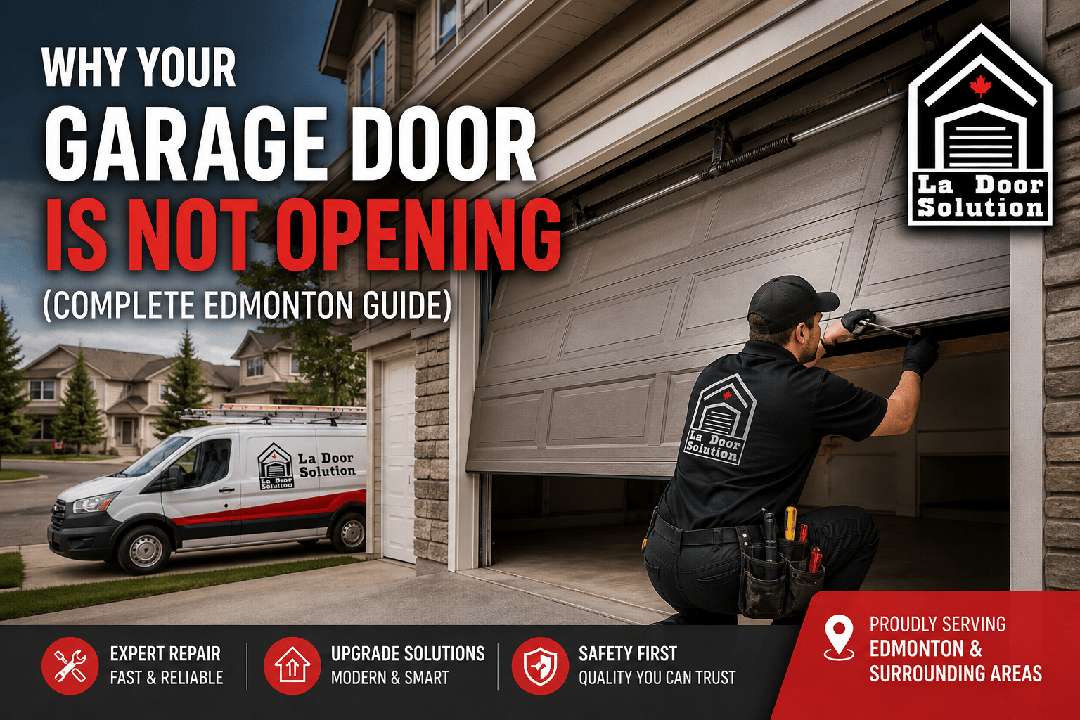 garage door not opening in Edmonton