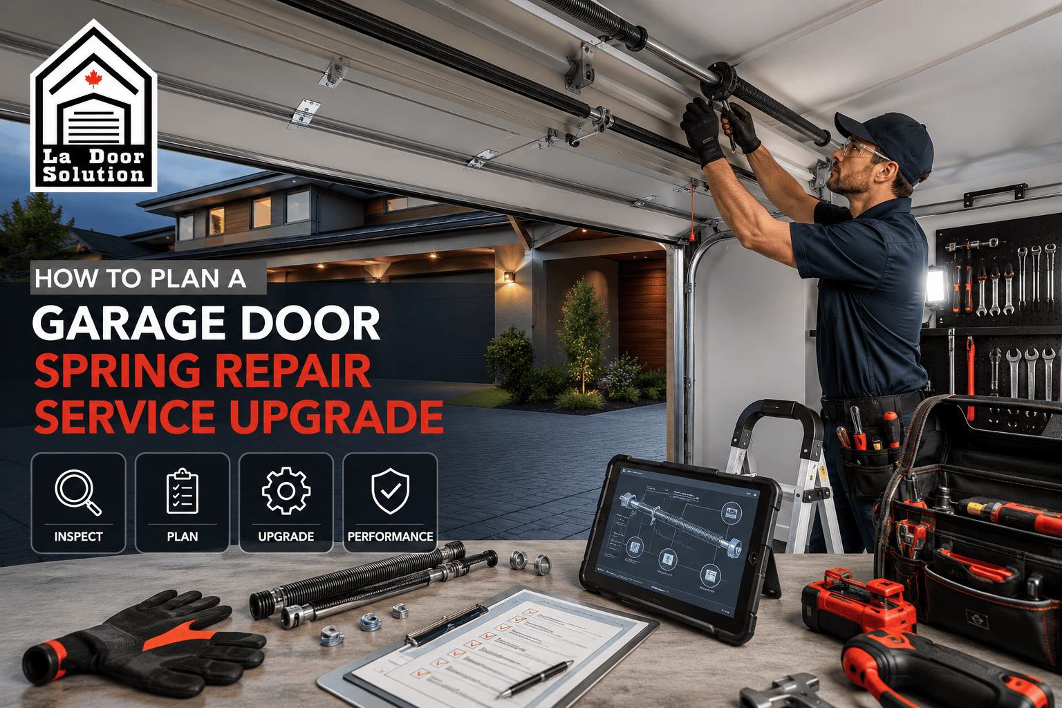 garage door spring repair Edmonton