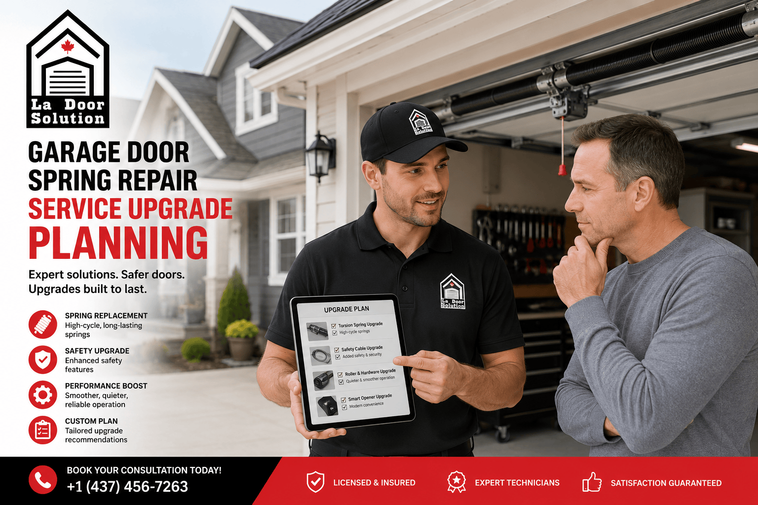 garage door spring repair Edmonton